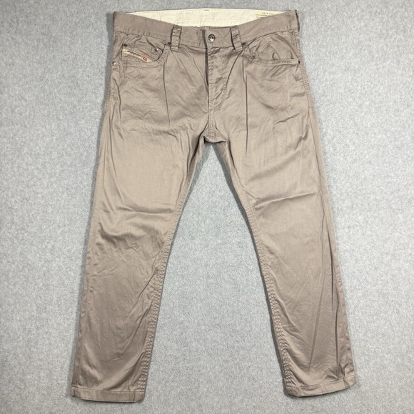 Diesel Other - Diesel Thavar-A Chino Trousers Mens 34x29 Beige Slim Fit Stretch Khaki Pants
